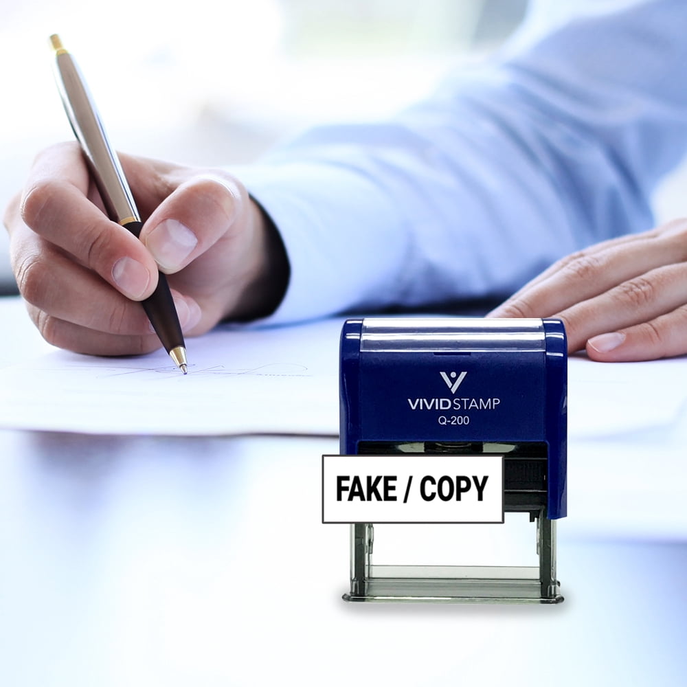 All Quality Fake/Copy Self-Inking Rubber Stamp (Black Ink) - Q-300