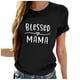 thumbnail image 1 of Blusa suelta estampada con cuello redondo y manga corta para mujer OAVQHLG3B Store  lin121212, 1 of 5