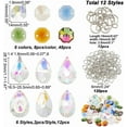 thumbnail image 2 of 192 Pcs DIY Crystal Sun Catchers Kit Including Teardrop Hanging Prism Rainbow Maker Glass Beads Jump Rings Crystals Hanging Ornament Rainbow for Window Garden Home Decor, 2 of 7