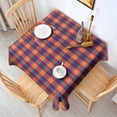 thumbnail image 2 of Multi Color Checkerboard Checkered Pattern Square Tablecloth,Waterproof Square Table Cover,Wipeable Spillproof Washable Table Cover for Home Kitchen Party Decor 60"x60"(152x152cm), 2 of 6