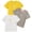 ZA-Yellow, variant on Splozh Girls Short Sleeve T Shirts 7-12 Years 3PCS Kids Summer Tops Cute Casual Cotton Basic Tees Girls Summer Casual Tops Girls Tees Grey,8-9 Years