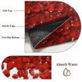 thumbnail image 6 of Round Rugs 3Ft, Red Rose Petals Round Area Rug Washable Indoor Throw Carpet, Valentine's Day Flowers Romance Small Non Slip Circle Rug for Bedroom Living Room Home Decor Aesthetic, 6 of 8