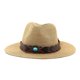 thumbnail image 1 of Minnieouse Sombrero de vaquero de paja ligero y transpirable para protección solar al aire libre, sombreros de vaquero negros para mujer Sombreros Caqui M(56-58cm), 1 of 6
