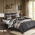 thumbnail image 1 of Bitter Creek Oversized Comforter Set Queen/Grey/Brown, 1 of 5