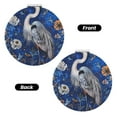 thumbnail image 2 of Goofa Blue Heron Floral Garden Pattern Pocket Mirror, Portable Makeup Mirror,Travel Makeup Mirror,Dual-Sided Compact Mirror,Gift Makeup Mirror-Round Shape, 2 of 9