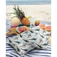 thumbnail image 3 of Pack of 2 Outdoor Pillow Covers, Colorful Flower Dolphin Printing Waterproof Square Throw Pillowcase Cushion Decorative Pillow Covers for Couch Patio Tent, 16x16 in, 3 of 6