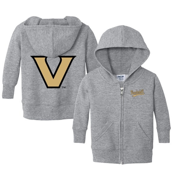 Infant Chad & Jake Heather Gray Vanderbilt Commodores Primary Logo Full-Zip Hoodie