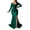 Green, variant on Horkkom Women Prom Dress Off Shoulder Evening Gowns Elegant V Neck Maxi Dresses Long Sleeve Wrap formal Dresses High Split Wedding Guest Dress