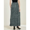 thumbnail image 3 of DARING DIVA Women's Sequin Velvet Skirt Sparkle Party Maxi Skirt XL Dark Gray, 3 of 6