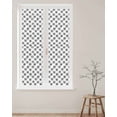 thumbnail image 2 of Window Privacy Film Black Dandelion Stained Glass Window Film Decorative Sun Block Window Cover Farmhouse Botanical Blossom Window Clings Static Adhesive Sticker for Bathroom 17.7"x78.7", 2 of 7