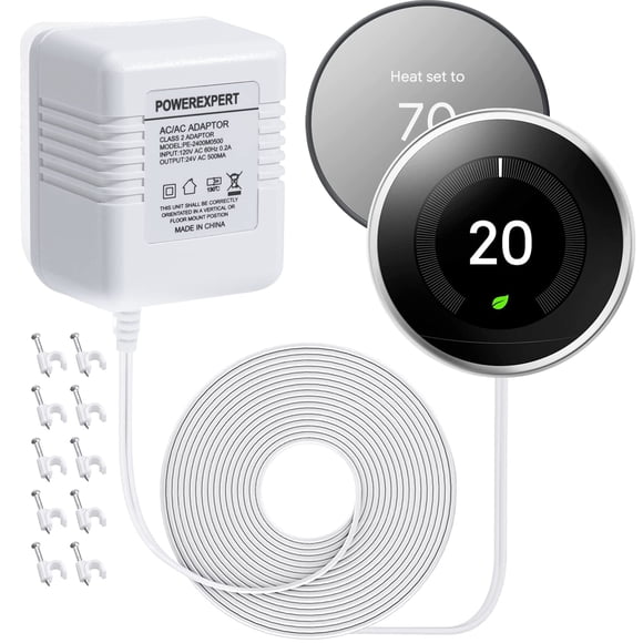 Adaptador de corriente transformador de 24 V para Nest, Ecobee, Honeywell