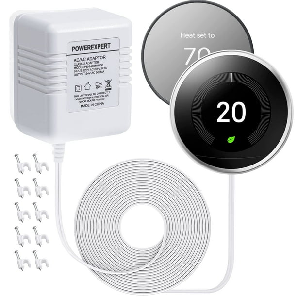 Adaptador de corriente transformador de 24 V para Nest, Ecobee, Honeywell