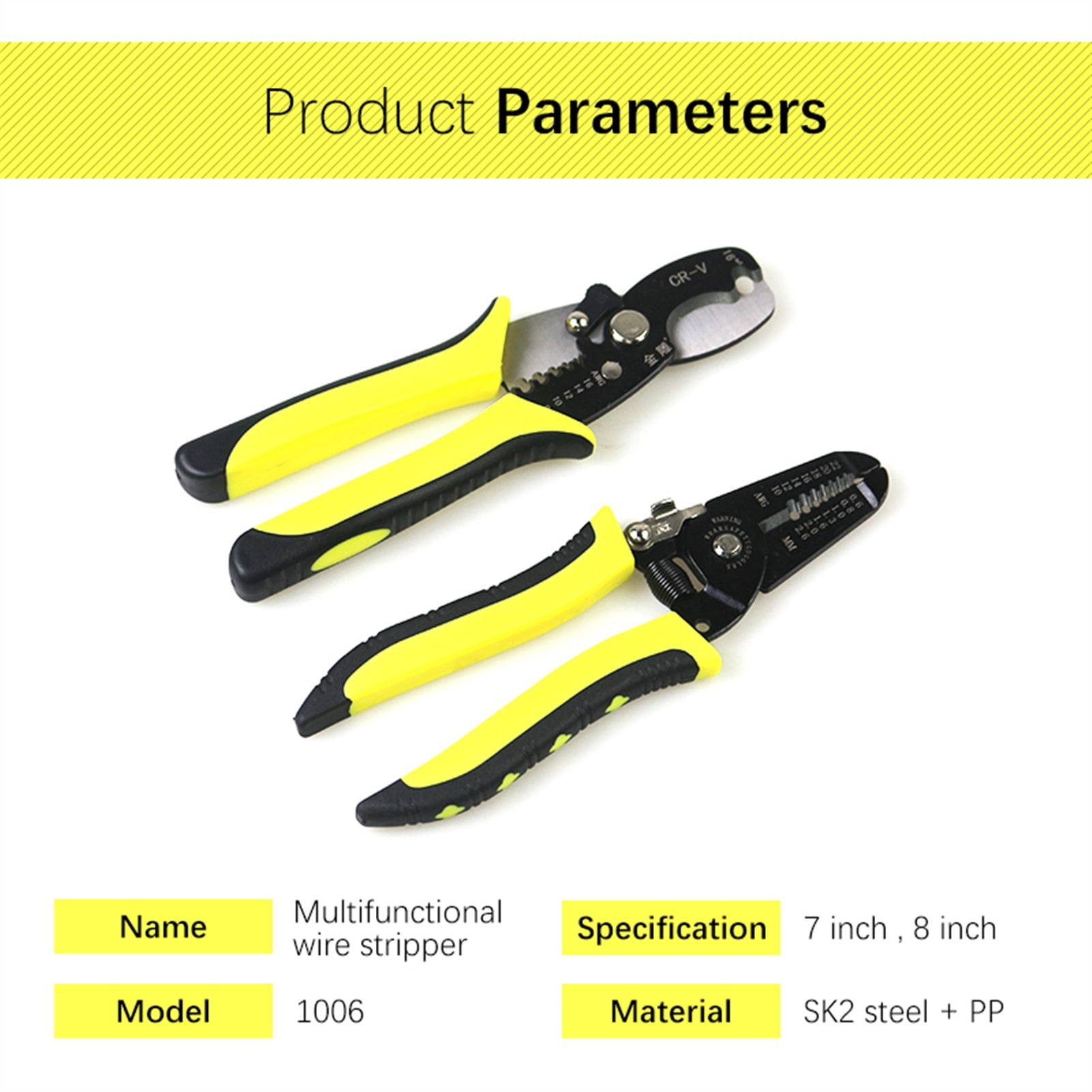 Wire Stripper Decrustation Pliers Multi-tools Repair Tool Pliers Cable Wire Stripping Pliers Crimping Tool Combination ,Durability That Lasts