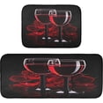 thumbnail image 7 of SKYSONIC Wine Rose Flower Kitchen Rugs Set of 2, Romantic Floor Runner Area Rug Washable Carpet Mat Perfect for Living Room Bedroom Entryway, 7 of 7