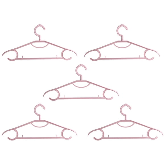 5 soportes de plástico para ropa, perchas antideslizantes para el hogar