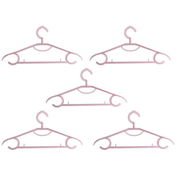 5 soportes de plástico para ropa, perchas antideslizantes para el hogar