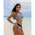thumbnail image 6 of Attraco Womens Halter Bikini Swimsuit High Cut 2 Piece Bathing Suits, 6 of 7