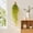 100#Yellow, variant on Artificial Hanging Plant Wall Garland Decor, Lifelike Green Leaves Flower Vine Boho Style Wall Decor No Maintenance Accent, Bedroom Living Room Office Party Decor for Home Wall Styling