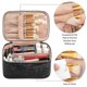 thumbnail image 2 of Makeup Bag, Portable Cosmetic Bag, Large Capacity Travel Makeup Case Organizer, Black For Women Toiletry Bag, 2 of 3