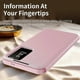 thumbnail image 5 of For Samsung Galaxy A56 5G Case with Card Holder Smart View Window Leather Phone Cover - Lavender Gre, 5 of 5
