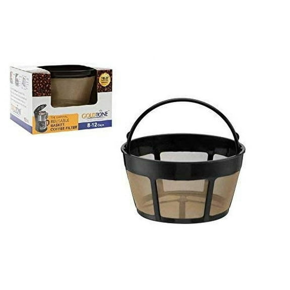 GoldTone Reusable 8-12 Cup Basket Coffee Filter Fits Hamilton Beach Coffee Makers and Brewers. Replaces your Hamilton Beach Reusable Coffee Filter - BPA Free