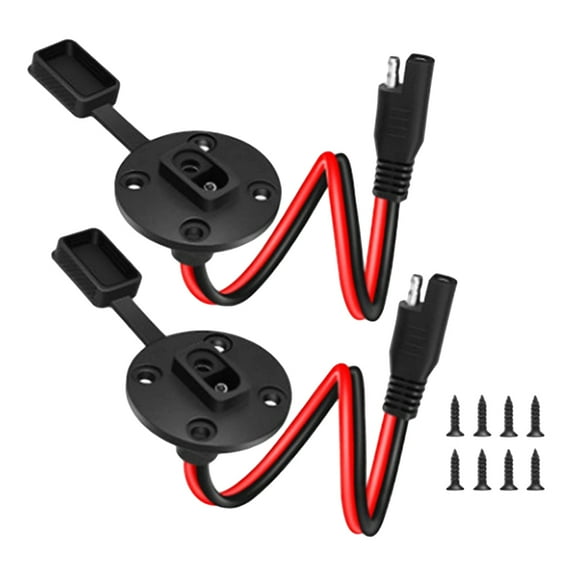 JWQFBC SAE Power Plug,Solar SAE Sidewall Port,Quick Connect Cable for Battery Charger