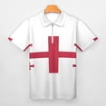thumbnail image 3 of Flag of Georgia Official Men Zipper T-shirt Summer Casual Short Sleeve T-shirt Top, 3 of 7
