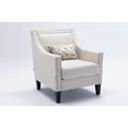 thumbnail image 5 of Club Armchair Linen Upholstered Club Chair Upholstered Barrel Chair, Multiple Colors, 5 of 8