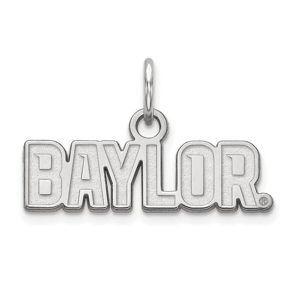 Sterling Silver LogoArt Baylor University Extra Small Pendant Charm