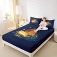 thumbnail image 3 of Erosebridal Capybara Bed Sheets For Capybara Lover,Galaxy Starry Night King Sheets For Kids Girls 4-Piece, 3 of 6