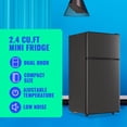 thumbnail image 2 of Tacool 2.4 Cu.ft Mini Fridge with Freezer, Small Refrigerator Apartment Size Fridge Drak Grey, NEW, 2 of 6