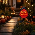 thumbnail image 2 of Kdkad Halloween Solar Lights Outdoor, Spooky Pumpkin Shaped Solor Garden Lights, Waterproof Lighted Halloween Decorations Outdoor for Porch Yard Pathway Lawn, Pumpkin Light for Halloween Party Supply, 2 of 8