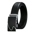 thumbnail image 5 of Naierhg Men Autumatic Belt Business Formal Belt Smooth Faux Leather Alloy Buckle Anti-break Great Durability Anti-slip Men Meeting Commute Suit Pants Belt, 5 of 8