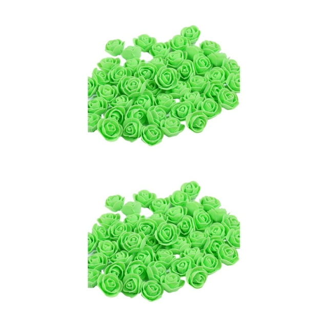 Youkk 500pieces Colorful And Multi Color Options Choose Wide Range Of Vibrant Colors For DIY Projects DIY Rose Head Diy Bag green 2Set