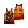 thumbnail image 3 of Kiss- Fire Pose (Front/Back Print) Apparel Tank Top - White, 3 of 3