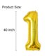 thumbnail image 3 of Guirnalda de Globos Mantain Número 21 de Papel Metálico Dorado 40", 3 of 7