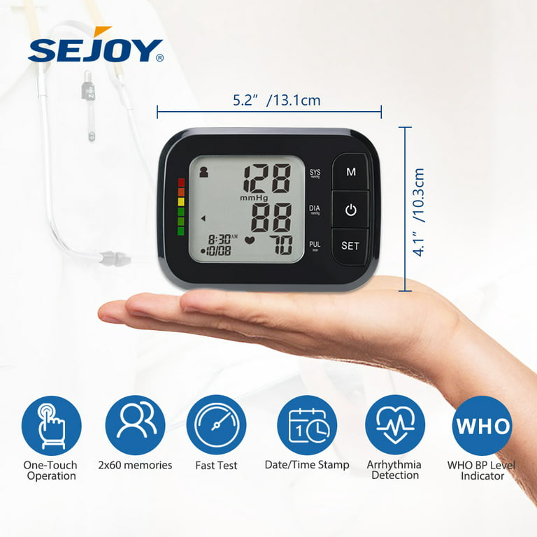 Wrist Blood Pressure Monitor DBP-2253-WHI – SEJOY Store