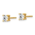 thumbnail image 2 of Auriga Fine Jewelry 14K Yellow Gold 3/4 cttw Round Lab Grown Diamond Stud Earrings for Women (Clarity- SI, Color-G-H), 2 of 4