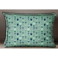 thumbnail image 1 of S4Sassy Light Mint Green Pillow Sham Arrow Print Cotton Poplin Sofa Cushion Cover 1 Pair-12 x 18 Inches, 1 of 5