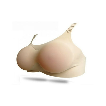 

ELENXS Adjustable Breast Forms for Men Women Fake Boobs Prosthesis Bra 500-1400g Removable Skin Friendly Exquisite Bra for Novelty Costume
