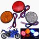 thumbnail image 4 of Gwong Autos 2pcs Motor Freno 24 LED Coche Luces de cola redondas Gire la señal Camión Lado Advierte Bulbos Gwong 24008718, 4 of 7