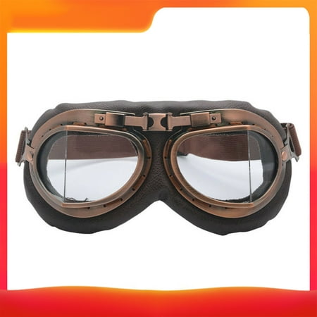 Motorcycle Retro Goggles Glasses For Helmet Aviator Pilot Cruiser (Best Cruiser Motorcycle For The Money)