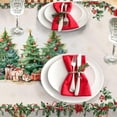thumbnail image 4 of Christmas Tablecloth, Oval - 54 x 72In, Polyester Waterproof and Wrinkle-Resistant Durable for Kitchen, Winter and Home Decor, 4 of 5