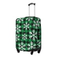 thumbnail image 2 of Kdxio Christmas Pattern At Buffalo Plaid Pattern Luggage Cover for Travel,Elastic and Durable,Fits 18-32 Inch,Anti-Scratch Suitcase Protector, 2 of 9