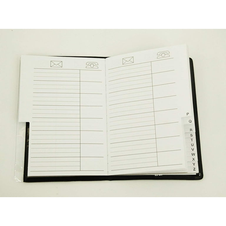 Legend Planner Adresboek met alfabetische tabbladen - telefoonadresboek voor telefoonnummers, adressen, e-mailcontacten, wachtwoorden en belangrijke datums - middelgroot, 13,2 x 19,6 cm, harde kaft