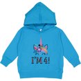 thumbnail image 2 of Inktastic 4th Birthday Unicorn Party 4 Year Old Girl Toddler Hoodie, 2 of 4