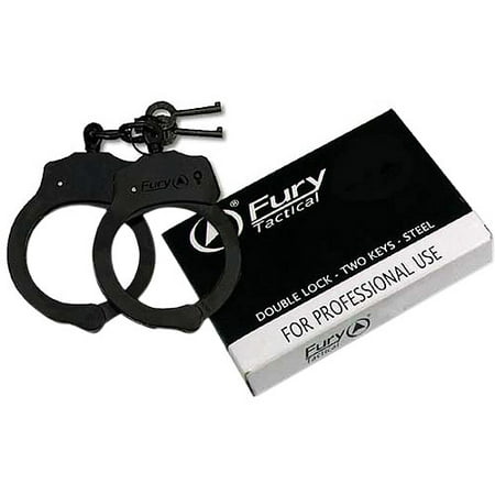 Black Steel Handcuffs