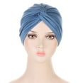 thumbnail image 6 of Womens Hats Turbans Knot Pre Tied Bonnet Caps Headwraps Caps For Women, 6 of 6