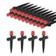 thumbnail image 1 of Uxcell 24-Pack Emisores de Riego por Goteo, Flujo de Agua Ajustable de 360 Grados 8 Agujeros para Tubos de 1/4" [Rojo, Goteo], 1 of 6