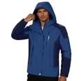 thumbnail image 2 of Yaoyar Rain Zip Jackets for Men Lightweight Outdoor Hiking Travel Jacket Waterproof Raincoat Athletic Hooded Shirts, 2 of 7